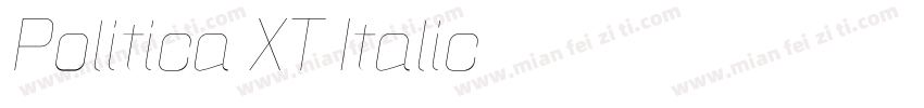 Politica XT Italic字体转换